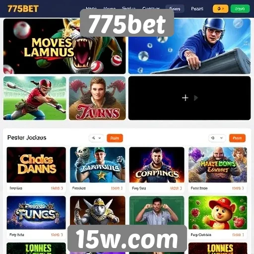 Análise do catálogo de jogos disponíveis no 775bet